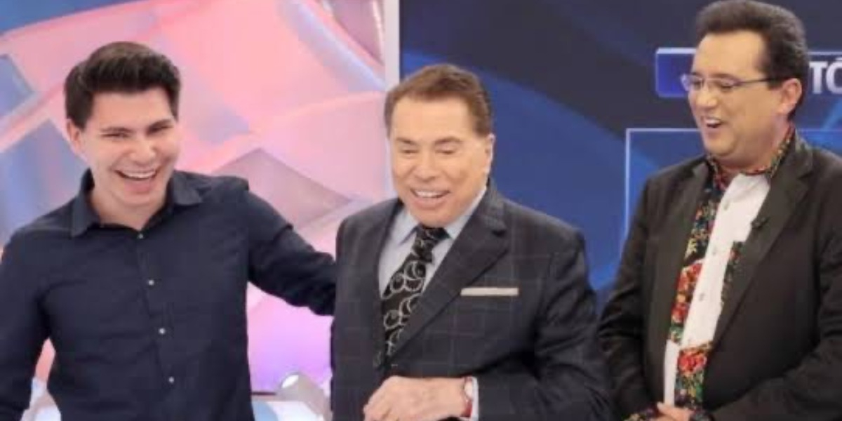 Geraldo Luís e seu filho no programa do Silvio Santos (Foto: Reprodução/SBT)