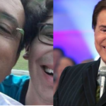 Geraldo Luís e seu filho idêntico ao Silvio Santos (Foto: Reprodução/Montagem)