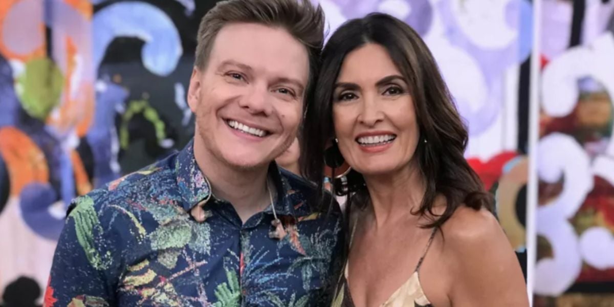 Michel Teló e Fátima Bernardes - Foto Reprodução TVGlobo