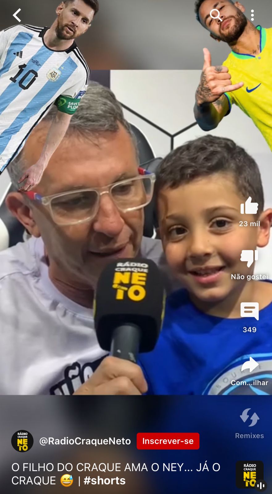 Neto e seu filho, Junior - Foto Reprodução