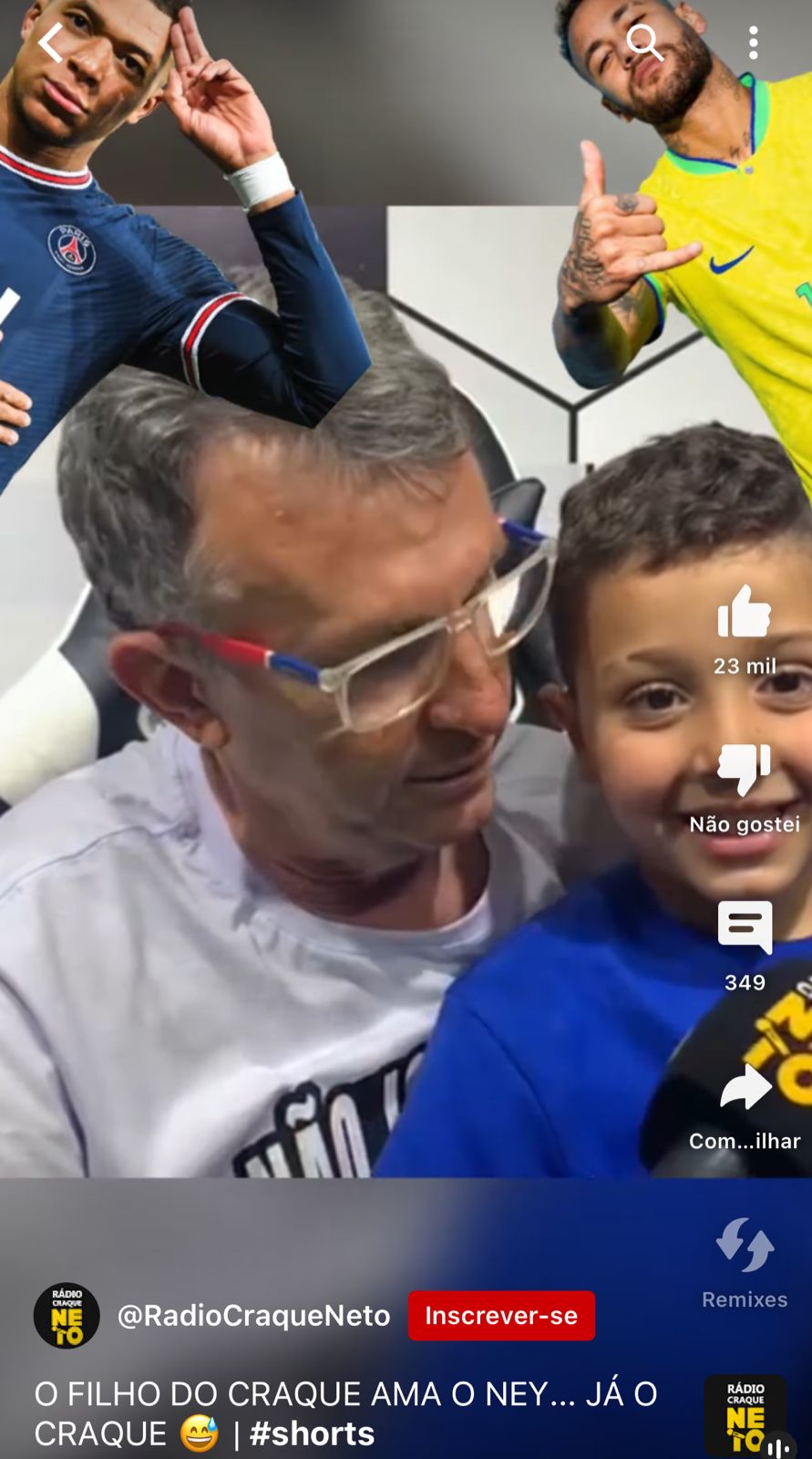 Neto e seu filho, Junior - Foto Reprodução