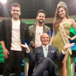 Isabella Menin, VItor & Cadu e Marcello de Carvalho. (Foto: Divulgação / RedeTV!)