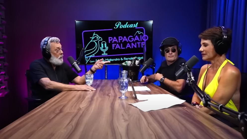 Raymundo de Souza, que em entrevista ao podcast no YouTube, Cortes Podcast Papagaio Falante - Foto Reprodução YouTube