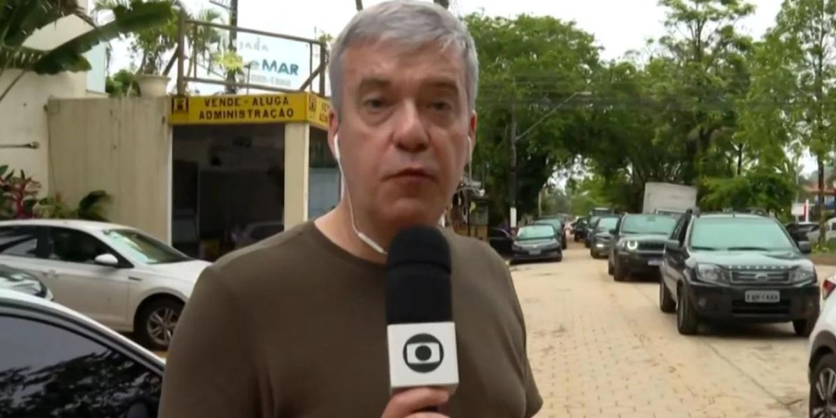 Roberto Kovalick estava de férias no litoral norte em meio a tragédia (Foto: Reprodução / Jornal Hoje da Globo)