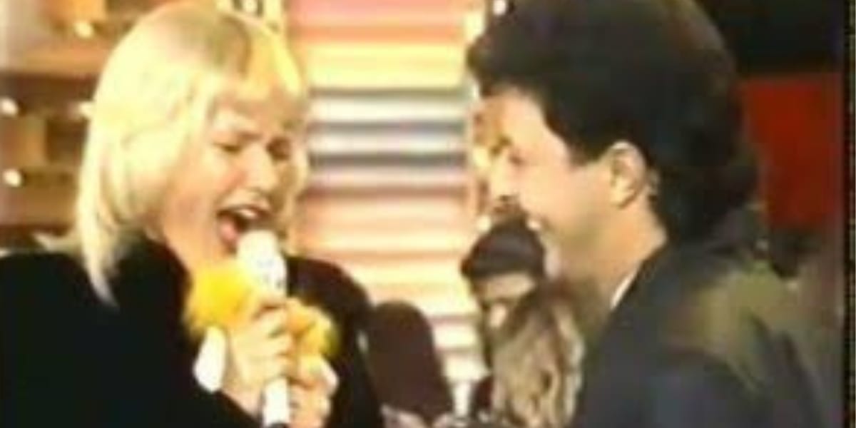 Xuxa e José Augusto durante o programa (Reprodução: Globo)