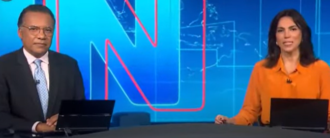 Ana Paula Araújo e Heraldo Pereira comandaram o Jornal Nacional (Foto: Reprodução)