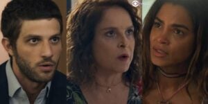 Ari, Núbia e Brisa em Travessia (Foto: Reprodução / Globo / Montagem TV Foco)