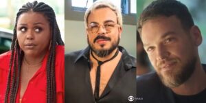 Bruna, Vitinho e Theo em Vai na Fé (Foto: Reprodução / Globo / Montagem TV Foco)