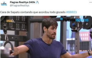 Cara de Sapato contou uma situação inusitada para Fred no BBB23 (Foto: Reprodução / Twitter)