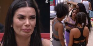 Dania diz que mentiu sobre assédio de MC Guimê no BBB23 (Foto: Reprodução / Globoplay)