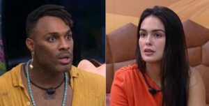 Fred Nicácio e Larissa Santos voltaram para o BBB23 (Foto: Reprodução / Globoplay)