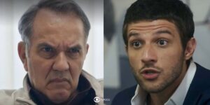 Ari e Guerra em cenas de Travessia (Foto: Reprodução / Globo / Montagem TV Foco)