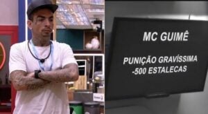 MC Guimê levou punição no BBB23 (Foto: Reprodução / Globoplay)