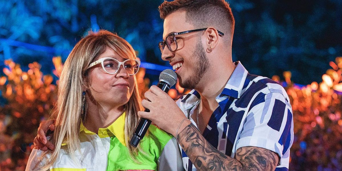 Marília Mendonça e o irmão, Gustavo. (Foto: Reprodução / Internet)