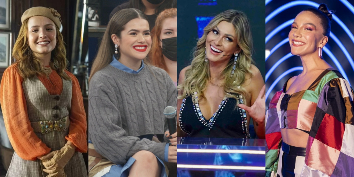 Larissa Manoela, Maisa Silva, Lívia Andrade e Priscilla Alcântara eram do SBT (Foto: Divulgação/TV Globo)