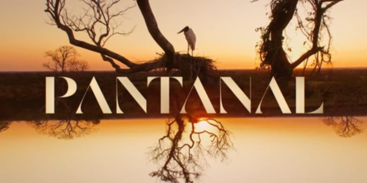 Logo da novela Pantanal (Reprodução: Globo)