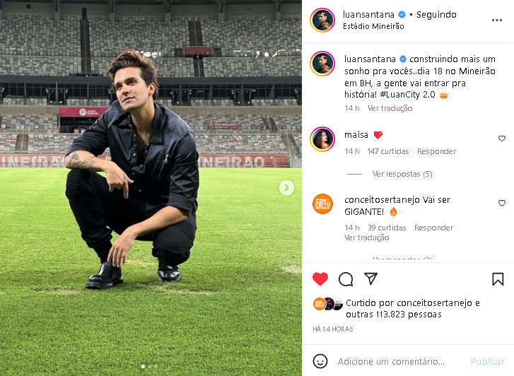 Luan Santana fez confissão que ninguém esperava (Foto: Reprodução/ Instagram)