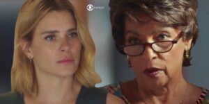 Lumiar (Carolina Dieckmann) e Marlene (Elisa Lucinda) em Vai na Fé (Foto: Reprodução / Globo / Montagem TV Foco)