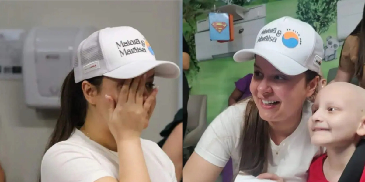 Maiara se emocionou em visita a Hospital - Foto: Reprodução/Internet