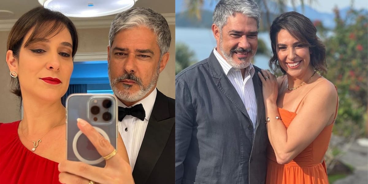 Natasha Dantas e William Bonner surgem sempre muito apaixonados nas redes sociais (Reprodução: Instagram)