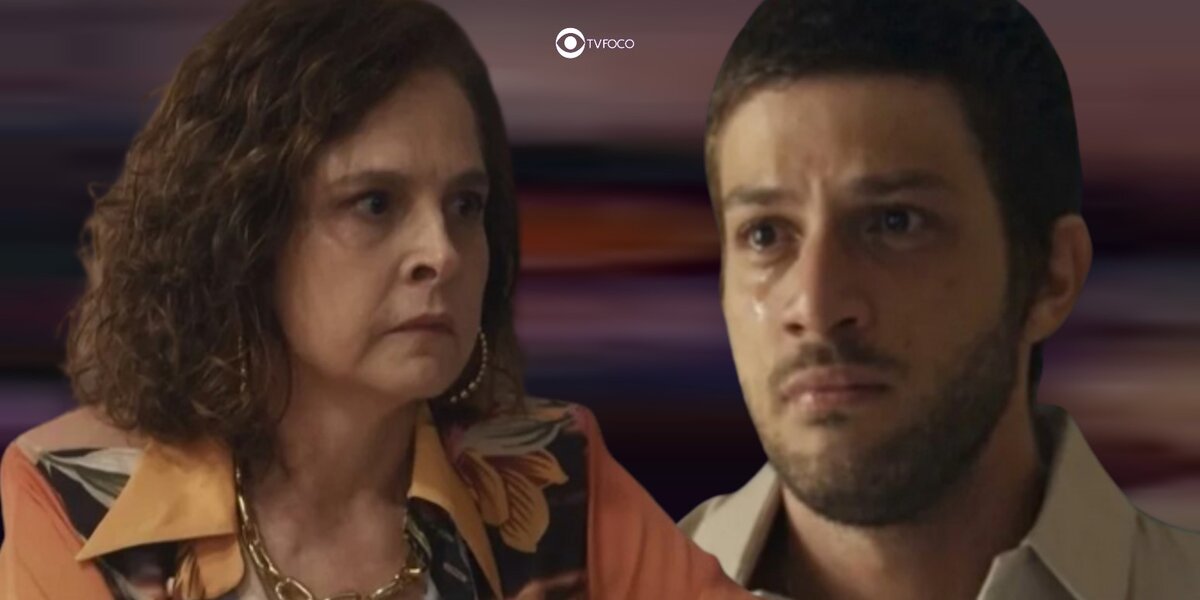 Núbia e Ari em cenas de Travessia (Foto: Reprodução / Globo / Montagem TV Foco)