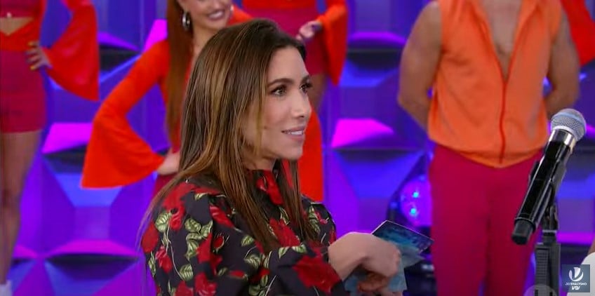 Patrícia Abravanel no Programa Silvio Santos (Foto: Reprodução)