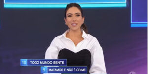 Patrícia Abravanel está tendo dificuldade no programa Silvio Santos (Foto: Reprodução)