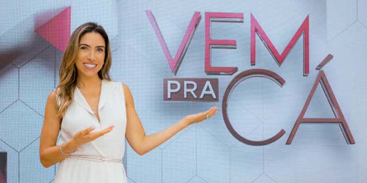 Patrícia Abravanel no comando do Vem Pra Cá (Reprodução: SBT)