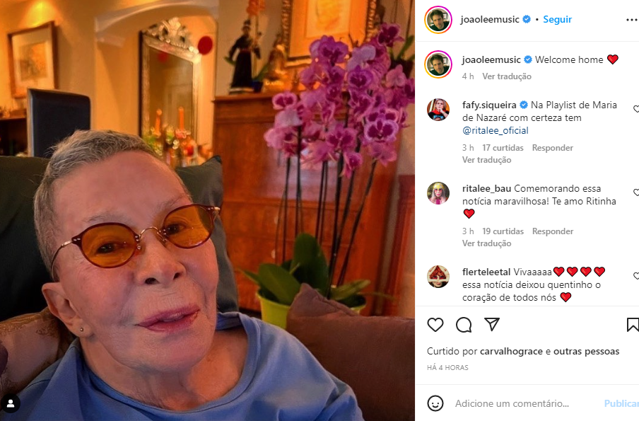 Filho de Rita Lee celebrou alta da mãe - Foto: Reprodução/instagram