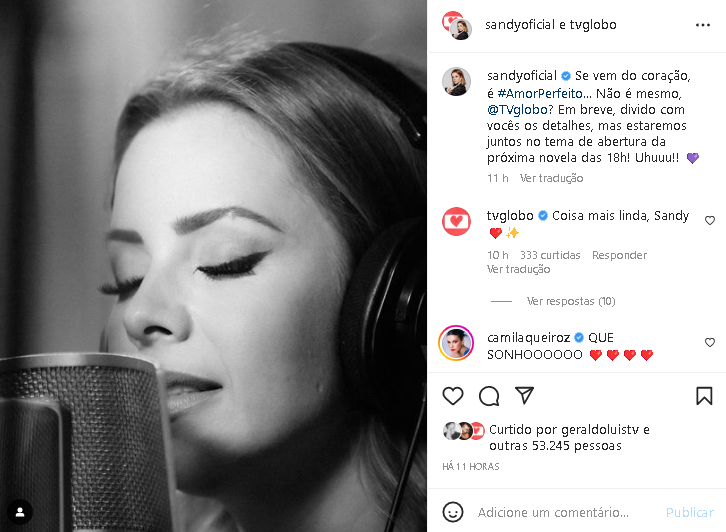 Sandy fez anúncio que ninguém esperava (Foto: Reprodução/ Instagram)