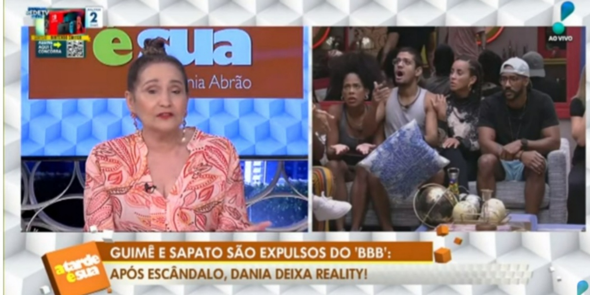 Sonia Abrão opinou sobre expulsão de MC Guimê e Cara de Sapato, do "BBB23" (Foto: Reprodução/RedeTV!)