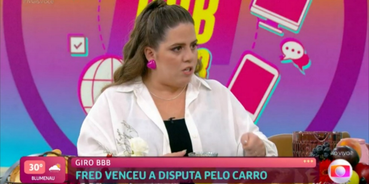 Tati Machado comenta sobre "BBB" no "Mais Você" (Foto: Reprodução/TV Globo)