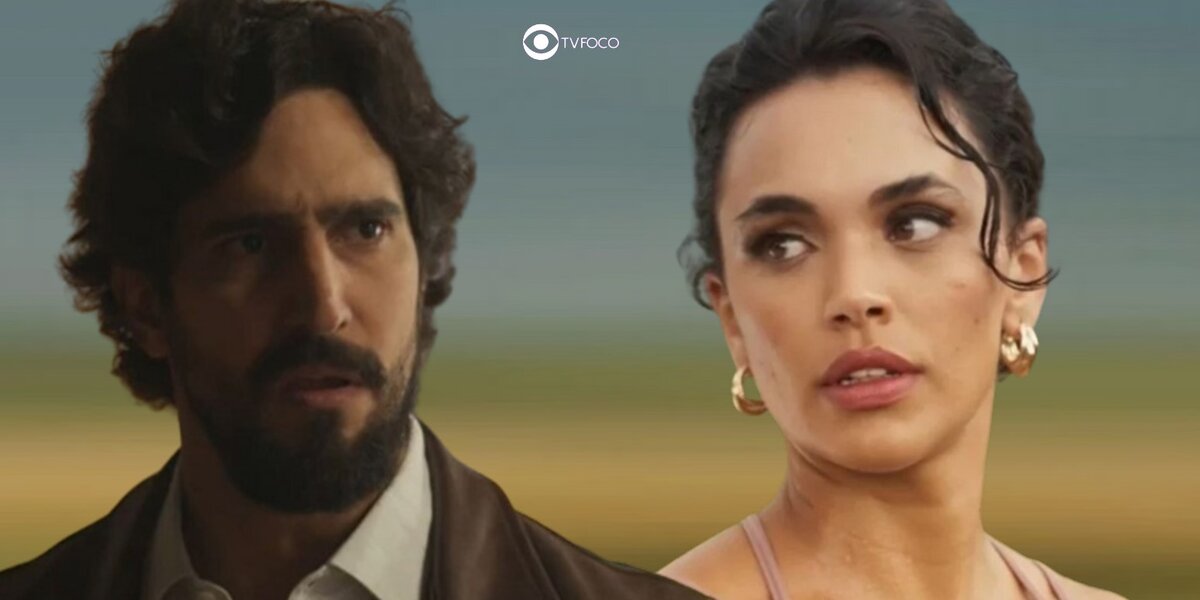 Xaviera (Giovana Cordeiro) romperá o namoro com Tertulinho (Renato Góes) em Mar do Sertão (Foto: Reprodução / Globo / Montagem TV Foco)