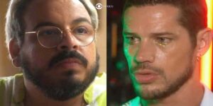 Vitinho (Luís Lobianco) e Lui Lorenzo (José Loreto) em Vai na Fé (Foto: Reprodução / Globo)