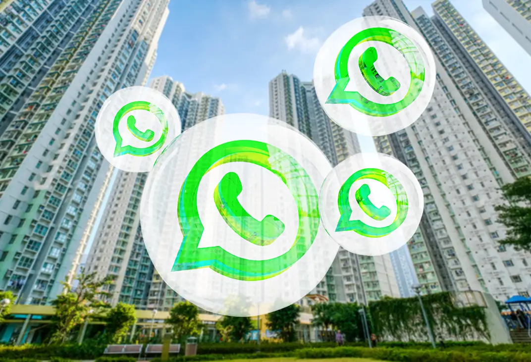 Muitas empresas e complexos comerciais usam o WathsApp como ferramenta de comunicação (Foto Reprodução/Internet)