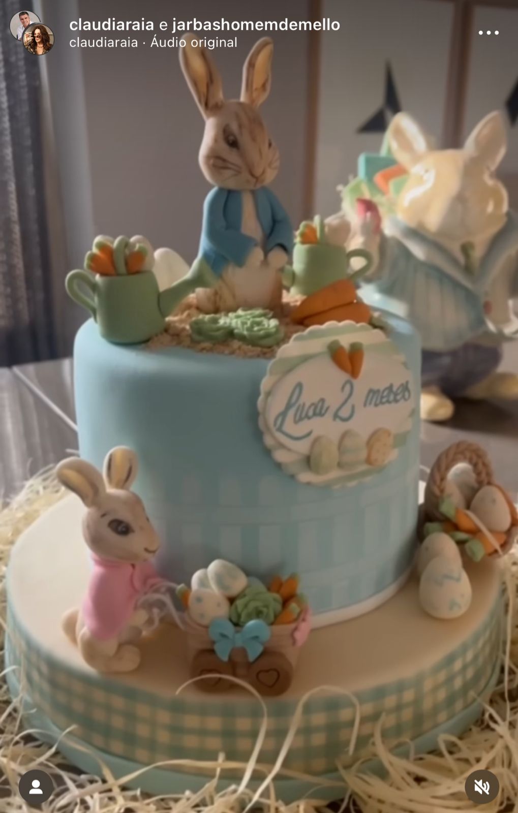 A festa luxuosa promovida por Claudia Raia ao filho de 2 meses - Foto Reprodução Instagram