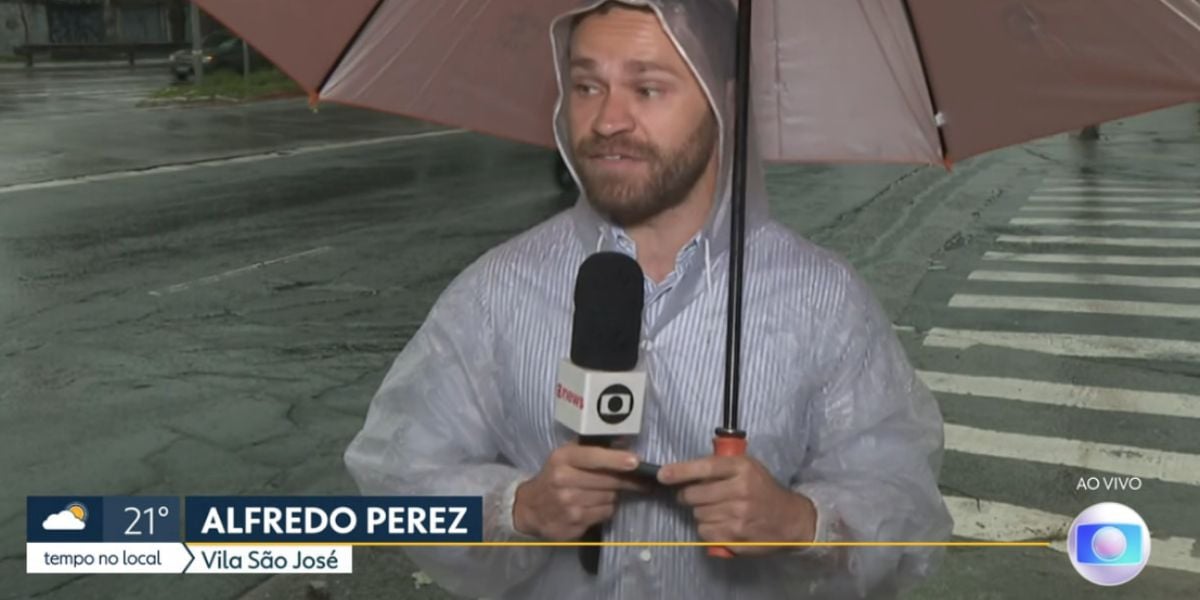 Alfredo Perez no Bom Dia São Paulo (Foto: Reprodução / Globo) 