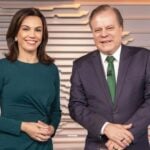 Ana Paula Araújo e Chico Pinheiro no Bom Dia Brasil (Foto: Reprodução / Globo)