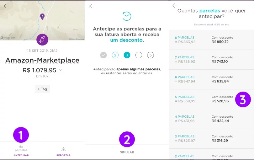 Passo a passo: como antecipar parcelas do cartão de crédito Nubank?