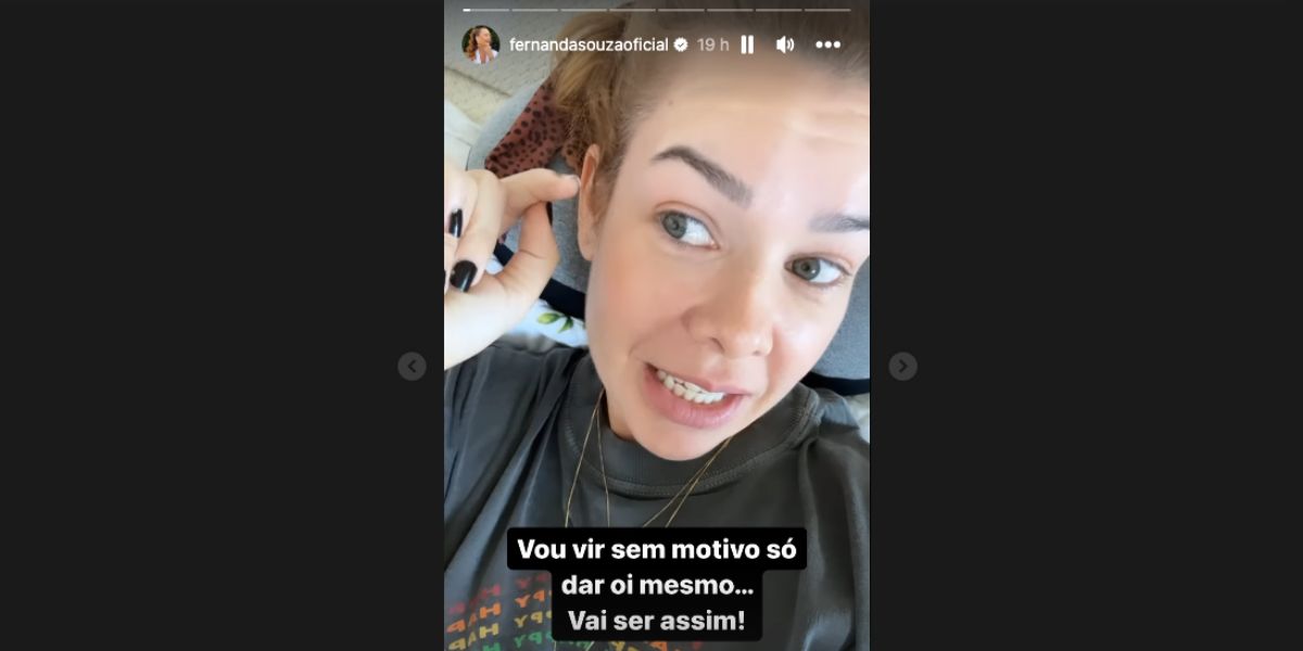 Anúncio Fernanda Souza (Foto: Reprodução / Instagram)
