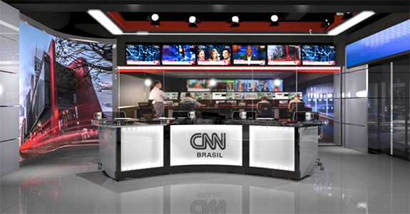 Bancada de jornal da CNN Brasil - Foto Reprodução Internet