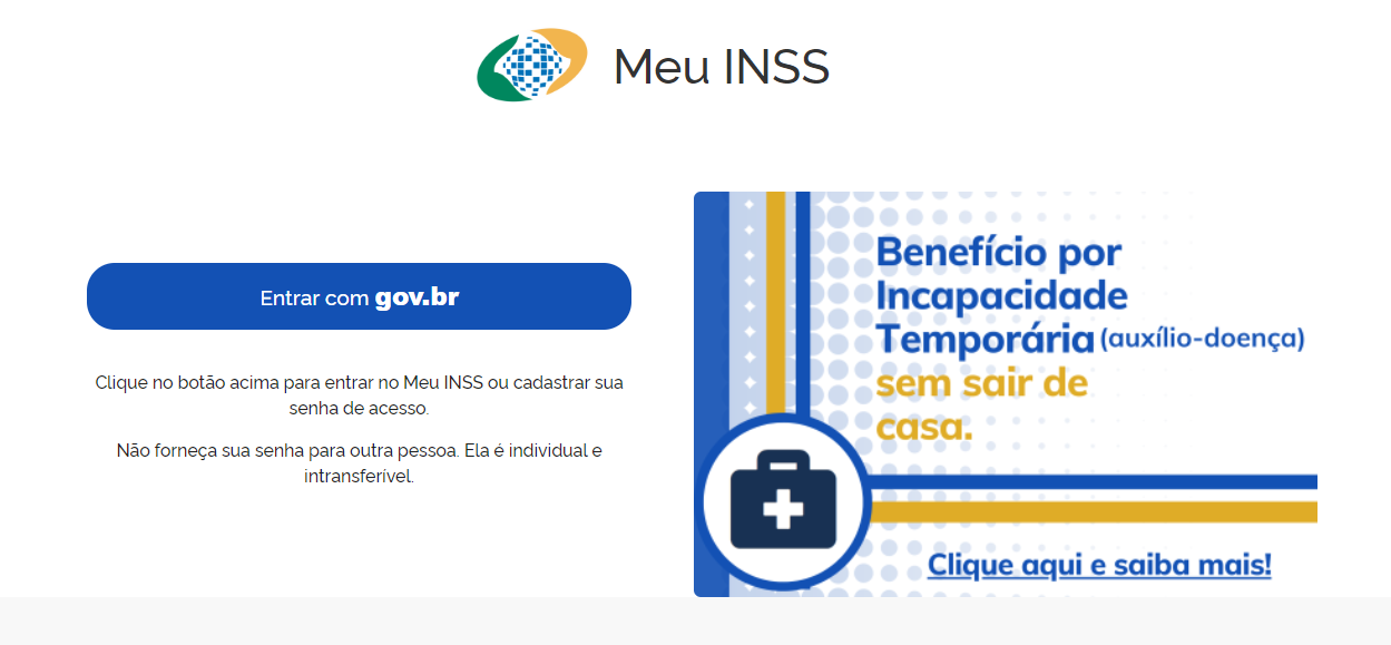 Site do INSS permite consultar o benefício para pensionistas e aposentados (Foto Reprodução/Gov)