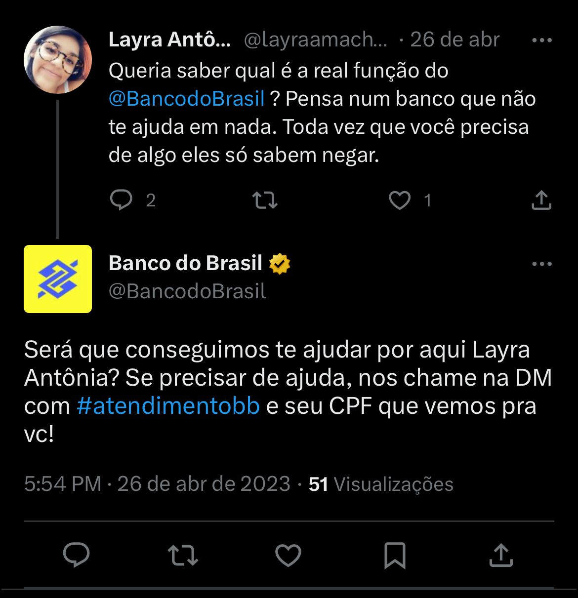 Clientes do Banco do Brasil estão enfurecidos com situação da empresa nesta sexta-feira (28) - Foto Reprodução Twitter