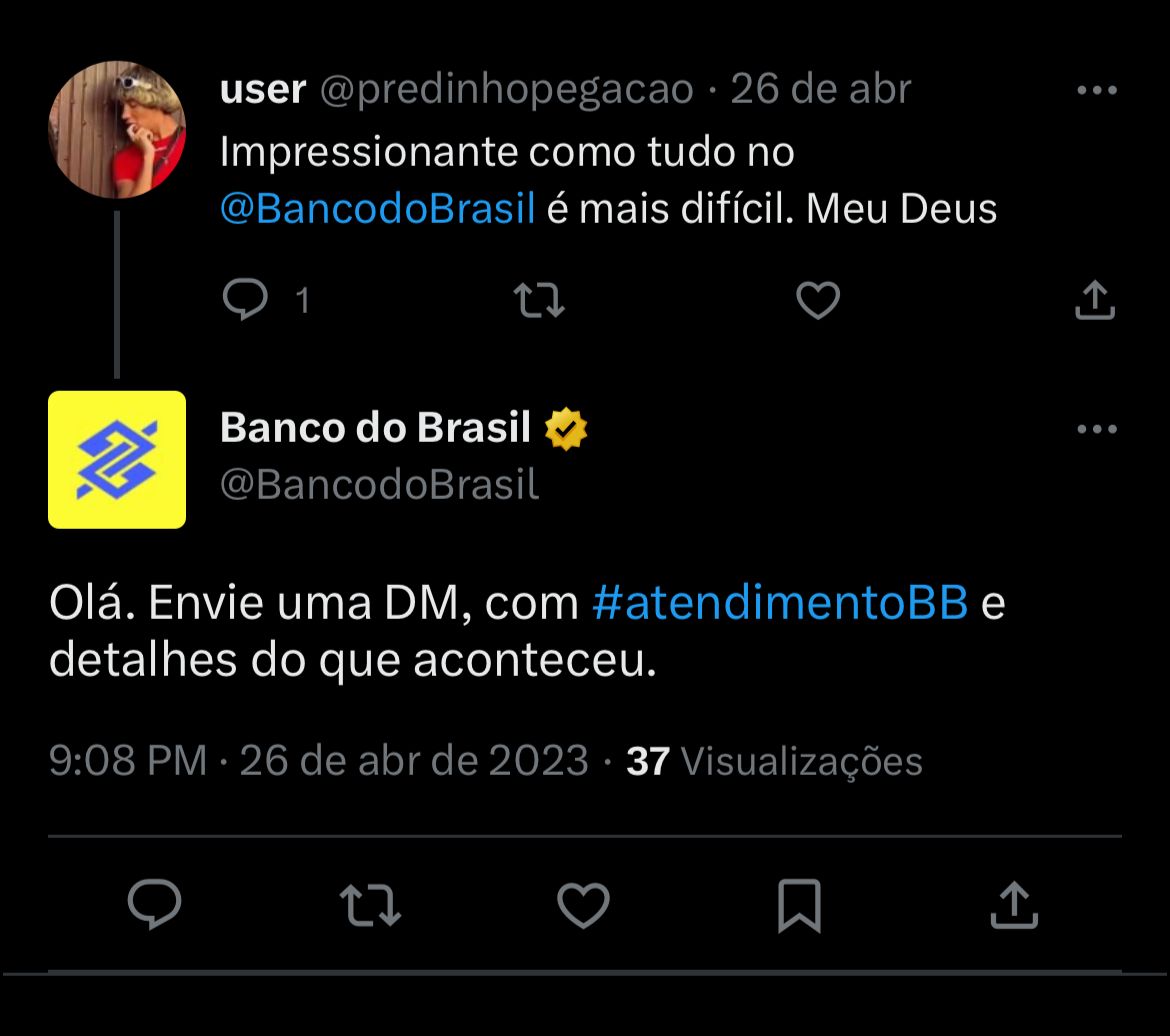 Clientes do Banco do Brasil estão enfurecidos com situação da empresa nesta sexta-feira (28) - Foto Reprodução Twitter