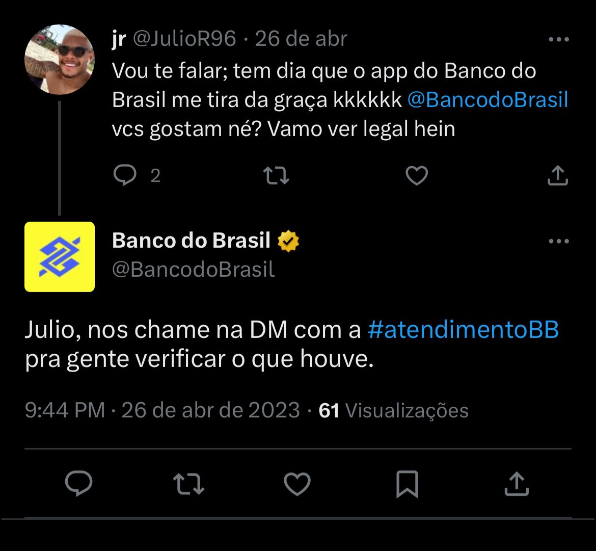 Clientes do Banco do Brasil estão enfurecidos com situação da empresa nesta sexta-feira (28) - Foto Reprodução Twitter