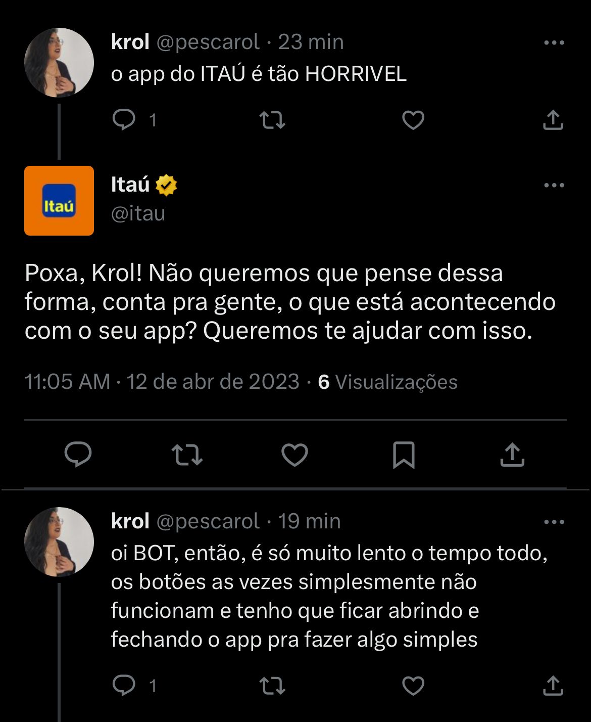 Clientes do Itaú estão enfurecidos com situação do banco nesta quarta-feira 12 - Foto Reprodução Twitter