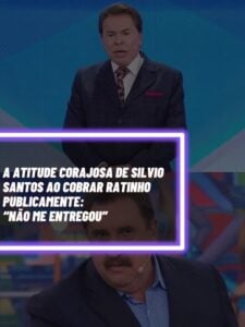 Essa foi a cobrança feita por Silvio Santos publicamente sobre a dívida de Ratinho (Foto - Reprodução Internet).