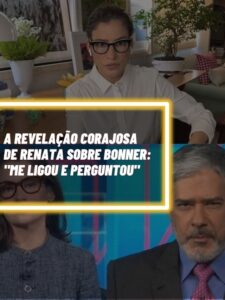 Essa foi a revelação corajosa de Renata Vasconcellos sobre William Bonner (Foto - Montagem TV Foco).