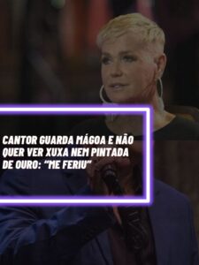 Esse é o cantor que não quer ver Xuxa nem pintada de ouro e guardou mágoa (Foto - Reprodução Internet).