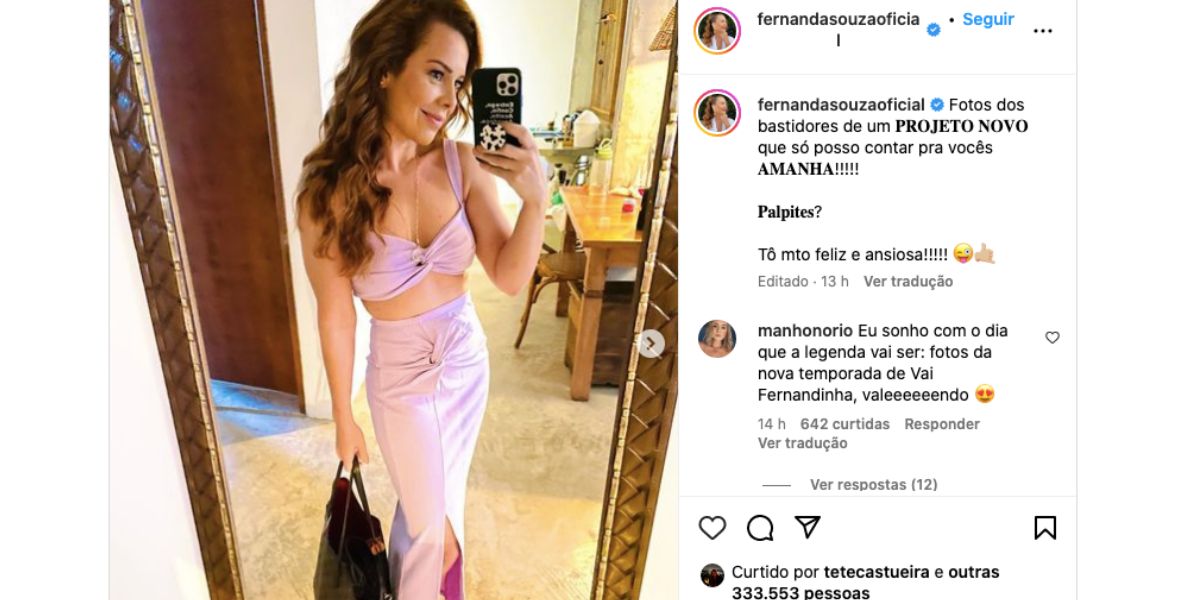Fernanda Souza (Foto: Reprodução / Instagram) 
